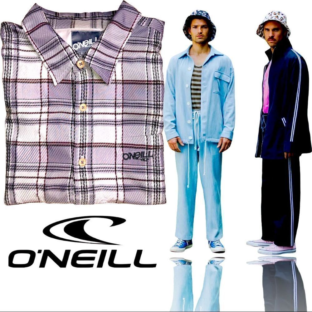 O’Neill Button down dress shirt plaid XL